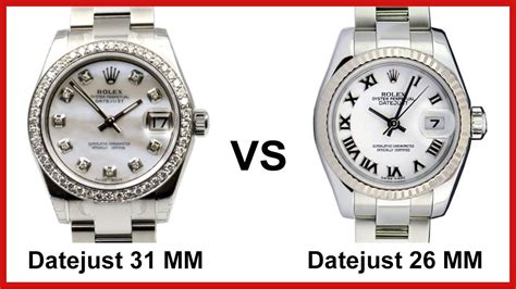 rolex 26mm vs 31mm.